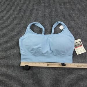 Duluth Trading Co Bra Womens L Blue Armachillo Cooling Seamless Longline NWT